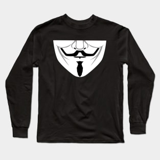 Guy Fawkes Mask Long Sleeve T-Shirt